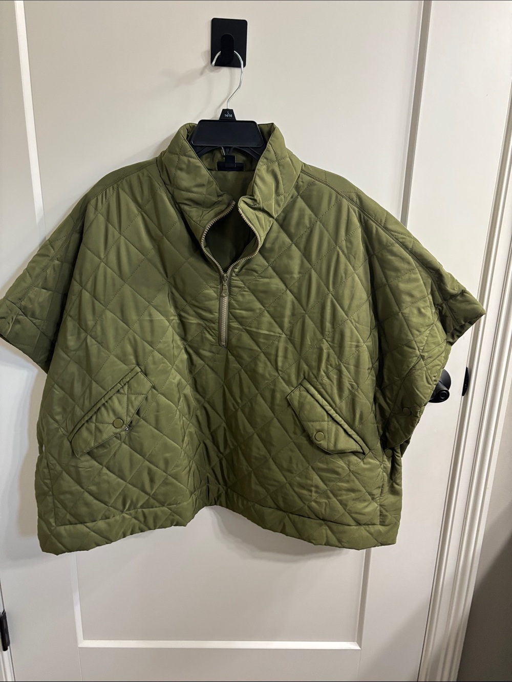 Echo Olive Quilted Collar Jacket